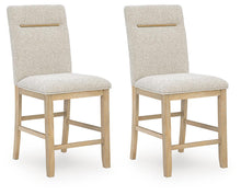 Load image into Gallery viewer, Lasinger - Upholstered Barstool (Set of 2) - Light Brown