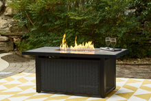 Load image into Gallery viewer, Beachcroft - Rectangular Fire Pit Table - Black / Light Gray