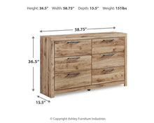Load image into Gallery viewer, Hyanna - Six Drawer Dresser - Tan Brown