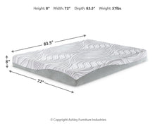 Load image into Gallery viewer, 8 Inch Memory Foam - California King Mattress - White