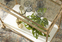 Load image into Gallery viewer, Plattfield - Bar Cart - Antique Gold Finish
