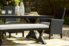 Load image into Gallery viewer, Beachcroft - Rectangular Dining Table With Umbrella Option - Black / Light Gray