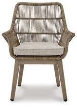 Load image into Gallery viewer, Beach Front - Arm Chair With Cushion (Set of 2) - Beige