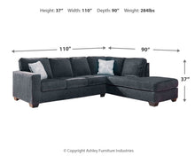 Load image into Gallery viewer, Altari - Right Arm Facing Corner Chaise With Sleeper 2 Pc Sectional - Slate