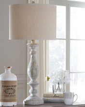 Load image into Gallery viewer, Bernadate - Poly Table Lamp (Set of 2) - Whitewash