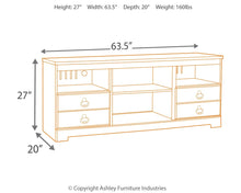 Load image into Gallery viewer, Willowton - TV Stand With Fireplace Option