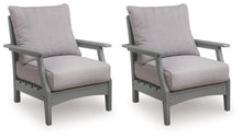 Load image into Gallery viewer, Cove Beach - Lounge Chair With Cushion (Set of 2) - Gray