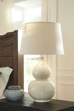 Load image into Gallery viewer, Saffi - Ceramic Table Lamp - Cream