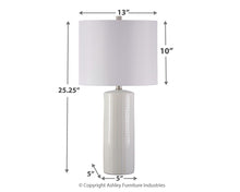Load image into Gallery viewer, Steuben - Ceramic Table Lamp (Set of 2) - White