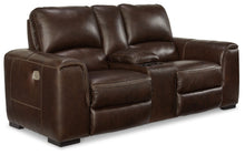 Load image into Gallery viewer, Alessandro - PWR REC Loveseat/Con/Adj HDRST - Walnut