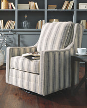 Load image into Gallery viewer, Kambria - Swivel Glider Accent Chair - Ivory / Black