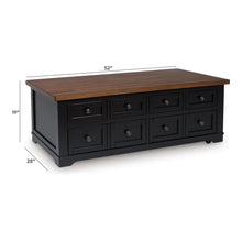 Load image into Gallery viewer, Wildenauer - Lift Top Cocktail Table - Brown / Black
