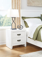 Load image into Gallery viewer, Binterglen - Two Drawer Night Stand - White