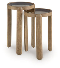Load image into Gallery viewer, Jossor - Accent Table Set (Set of 2) - Light Brown