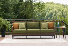 Load image into Gallery viewer, Horizon Hall - Sofa With Cushion - Brown / Green