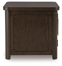Load image into Gallery viewer, Breckington - Rectangular 2-door End Table - Dark Brown