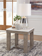 Load image into Gallery viewer, Loyaska - Square End Table - Brown / Ivory