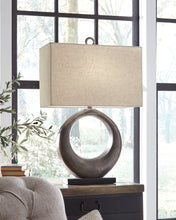 Load image into Gallery viewer, Saria - Metal Table Lamp - Antique Silver Finish