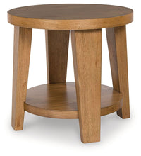 Load image into Gallery viewer, Kristiland - Round End Table - Light Brown
