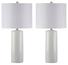 Load image into Gallery viewer, Steuben - Ceramic Table Lamp (Set of 2) - White