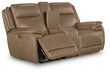 Load image into Gallery viewer, Glencroft - Power Reclining Loveseat With Console / Adjustable Headrest - Sahara
