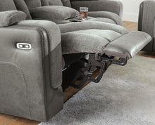 Load image into Gallery viewer, Mixed Motion - Power Reclining Loveseat With Console / Adjustable Headrest