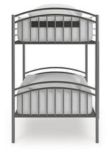 Load image into Gallery viewer, Lanceburg - 3 Pc. - Twin Over Twin Bunk Bed And 2 Mattresses - Gray