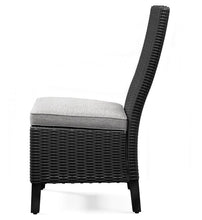 Load image into Gallery viewer, Beachcroft - Side Chair With Cushion (Set of 2) - Black / Light Gray