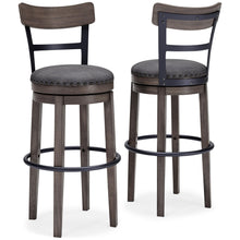 Load image into Gallery viewer, Caitbrook - Tall UPH Swivel Barstool - Gray