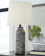 Load image into Gallery viewer, Mahima - Paper Table Lamp (Set of 2) - Black / White