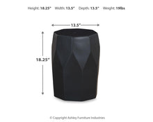 Load image into Gallery viewer, Rhysworth - Stool - Black