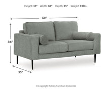 Load image into Gallery viewer, Hazela - Loveseat - Charcoal