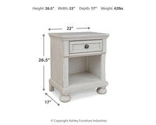 Load image into Gallery viewer, Robbinsdale - One Drawer Night Stand - Antique White