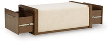 Load image into Gallery viewer, Marxmore - Upholstered Ottoman With Storage - Brown