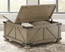 Load image into Gallery viewer, Aldwin - Cocktail Table With Storage - Square - Gray