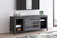 Load image into Gallery viewer, Cayberry - TV Stand With Fireplace - Black