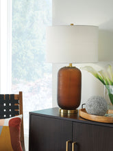 Load image into Gallery viewer, Farberman - Glass Table Lamp - Amber