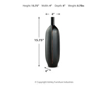 Load image into Gallery viewer, Rhaveney - Vase (Set of 3) - Large - Black