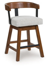 Load image into Gallery viewer, Ralene - Upholstered Swivel Barstool (Set of 2) - Medium Brown