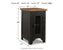 Load image into Gallery viewer, Valebeck - Chair Side End Table - Black / Brown