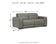 Load image into Gallery viewer, Correze - 2-Piece Power Reclining Sectional - Gray