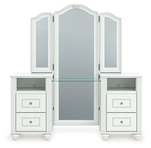 Load image into Gallery viewer, Kozlani - 3 Pc. - Vanity, Mirror And Stool - White