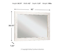 Load image into Gallery viewer, Paxberry - Bedroom Accent Mirror - Whitewash