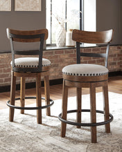 Load image into Gallery viewer, Valebeck - Full Back Swivel Stool