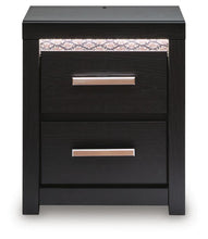 Load image into Gallery viewer, Shoralli - Two Drawer Night Stand - Black