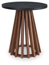 Load image into Gallery viewer, Kallari - Round End Table - Warm Brown / Black