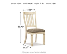 Load image into Gallery viewer, Bolanburg - Dining UPH Side Chair (Set of 2) - Rake Back - Brown / Beige