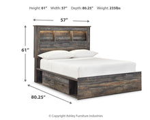 Load image into Gallery viewer, Drystan - Panel Bookcase Bed