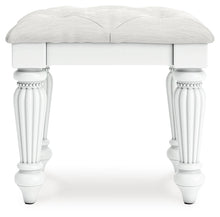 Load image into Gallery viewer, Kozlani - 3 Pc. - Vanity, Mirror And Stool - White