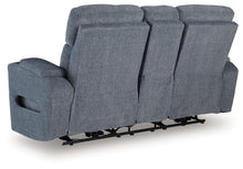 Load image into Gallery viewer, Studio Cave - Power Reclining Loveseat with Console - Steel